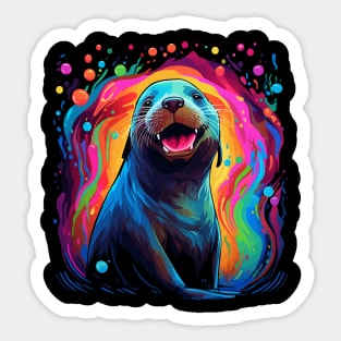 Sea Lion Happiness Sticker